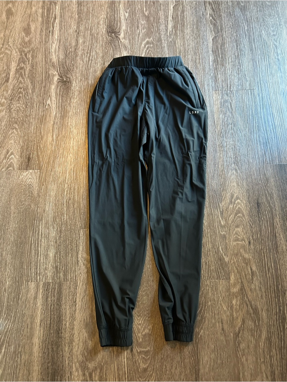 LSKD Men's Black Athletic Jogger Pants